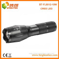 Factory Supply CE Rohs Most Powerful Adjustable focus Zoom Aluminum Cree XML2 T6 10W LED Britelite Rechargeable Flashlight